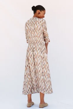 Cortefiel Vestidos-Vestido comprido estampado Multicolorido