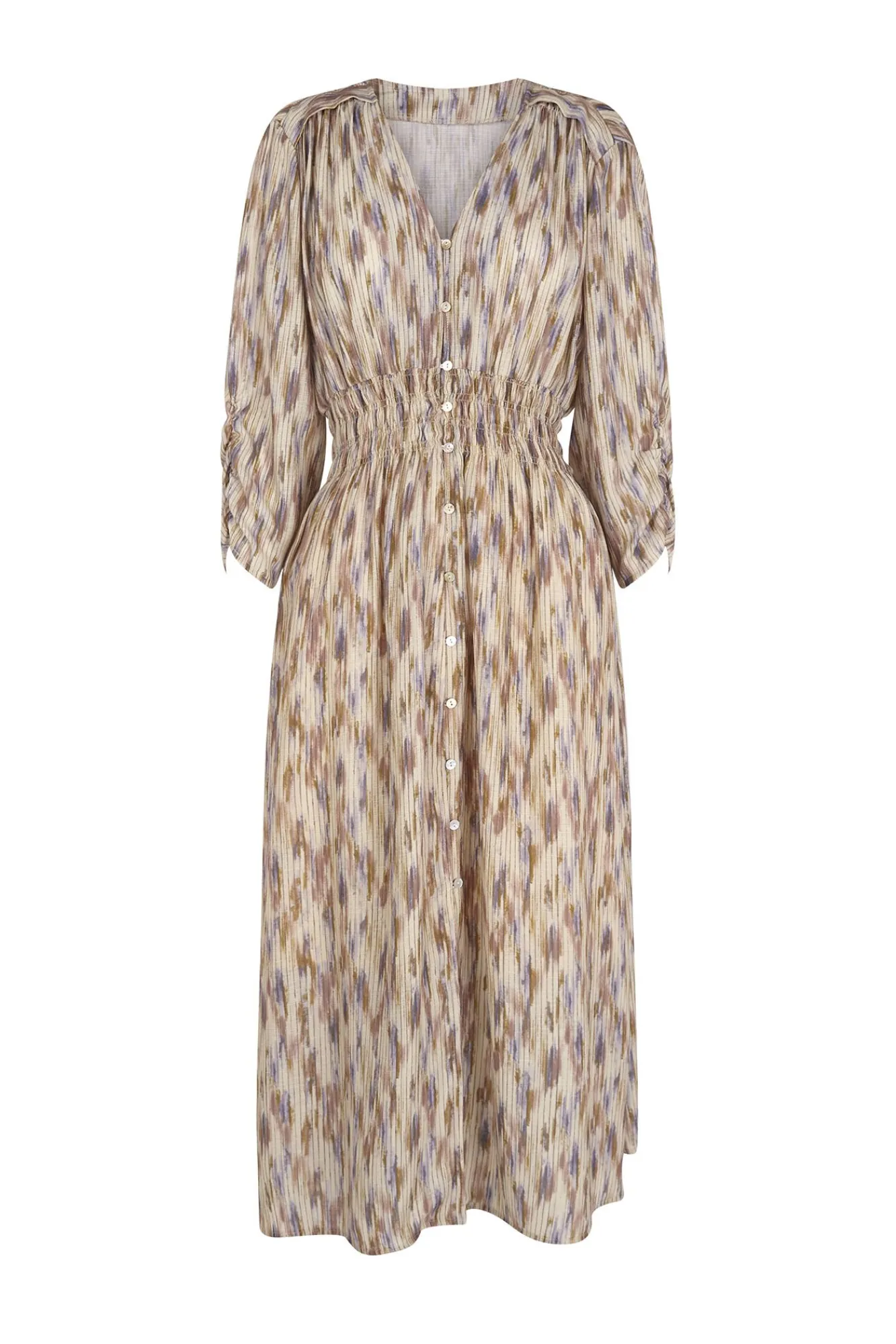 Cortefiel Vestidos-Vestido comprido estampado Multicolorido