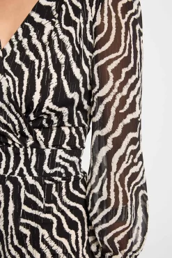 Morgan Vestidos-Vestido cruzado estampado Multicolorido