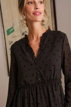 Polín Et Moi Vestidos-Vestido curto Alex Preto