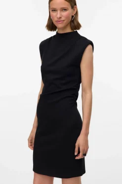 Vero Moda Vestidos-Vestido curto com gola Perkins Preto