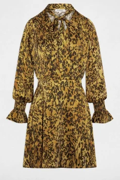 Morgan Vestidos-Vestido curto de cetim Multicolorido