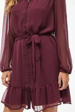 Vila Vestidos-Vestido curto de gaze Granada