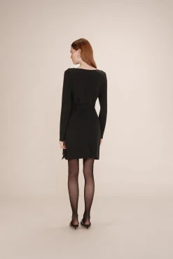 Grace & Mila Vestidos-Vestido curto de lurex Preto