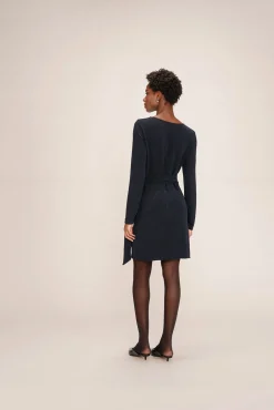 Grace & Mila Vestidos-Vestido curto de lurex Azul