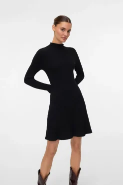 Vero Moda Vestidos-Vestido curto de malha Preto