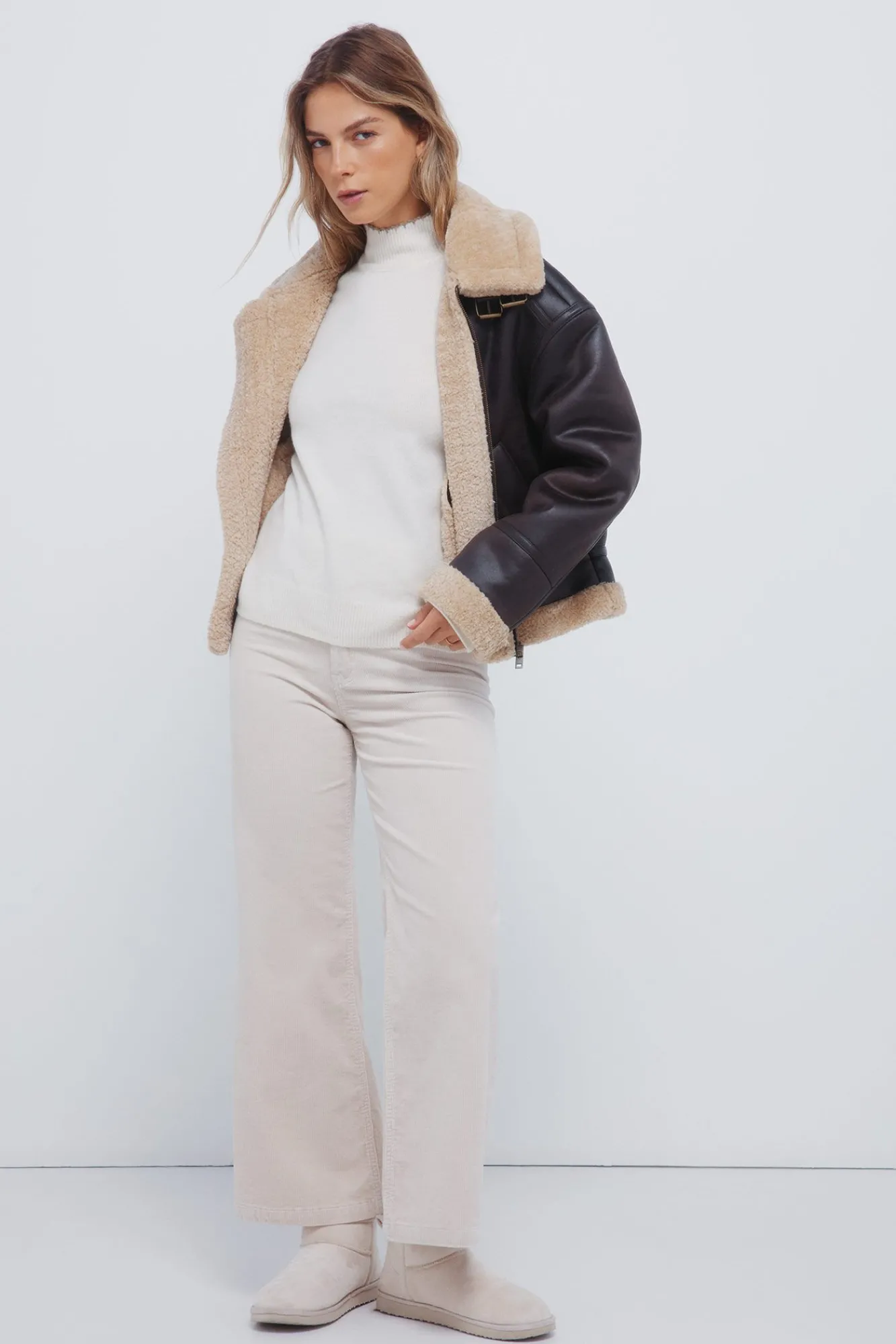 Springfield Vestidos-Vestido curto de malha vison