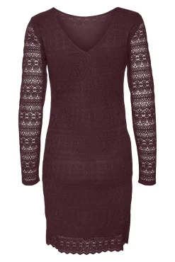 Vero Moda Vestidos-Vestido curto de manga comprida Roxo