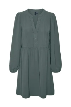Vero Moda Vestidos-Vestido curto de manga comprida Verde