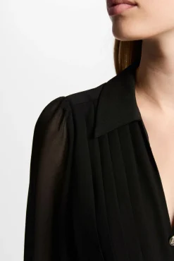 Morgan Vestidos-Vestido curto de patinadora Preto