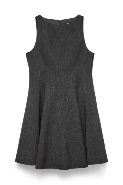 Vero Moda Vestidos-Vestido curto evasê Cinzento