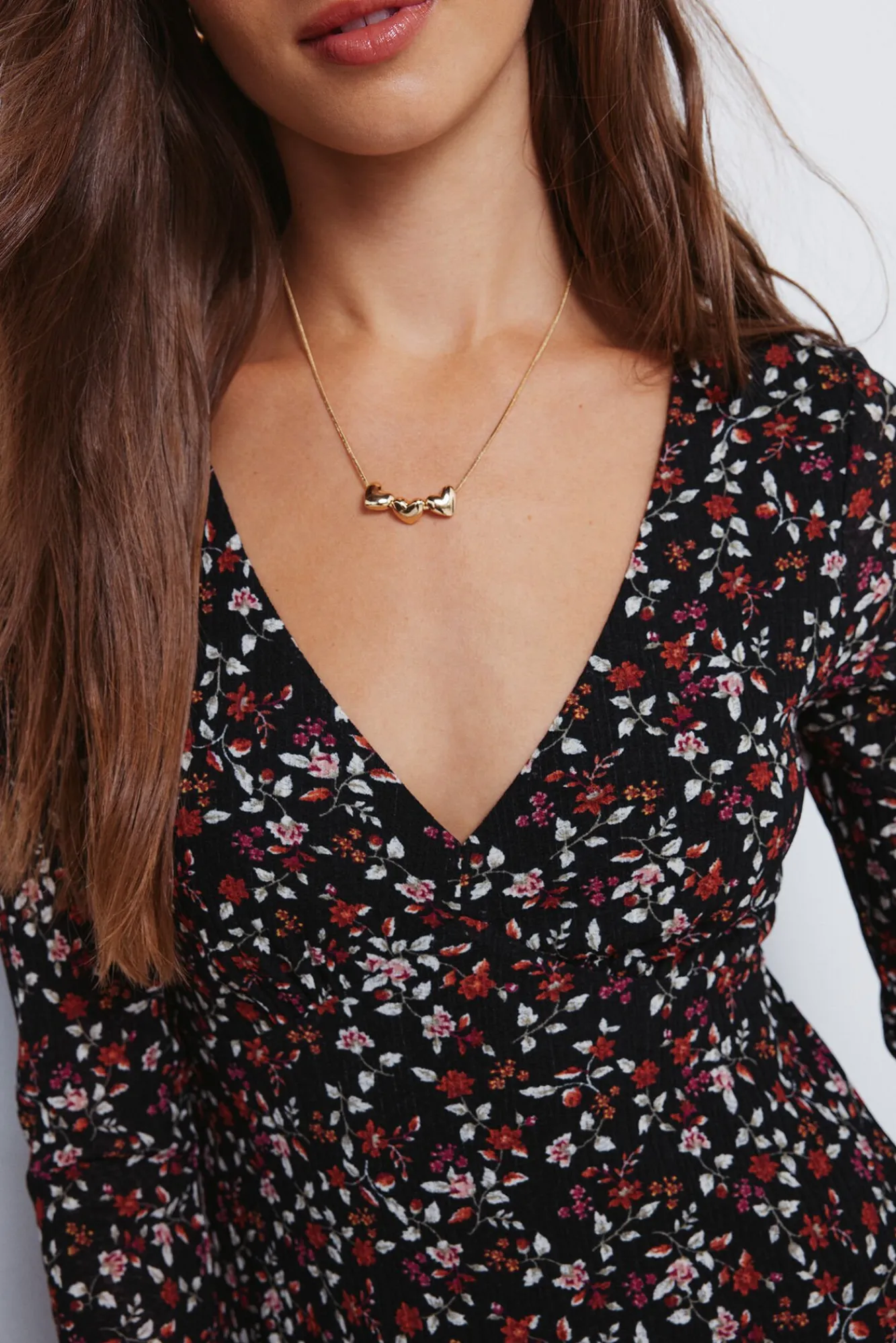 Springfield Vestidos-Vestido curto floral preto