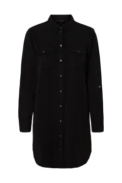 Vero Moda Vestidos-Vestido curto jeans Preto