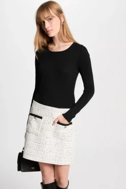 Morgan Vestidos-Vestido curto justo Multicolorido