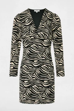 Morgan Vestidos-Vestido curto justo Multicolorido