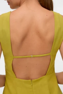 Vero Moda Vestidos-Vestido curto manga Dourado