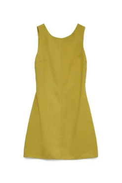 Vero Moda Vestidos-Vestido curto manga Dourado
