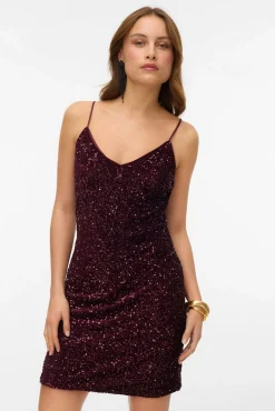 Vero Moda Vestidos-Vestido de alças de lantejoulas Granada