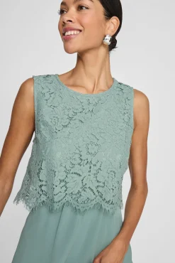 Vila Vestidos-Vestido de festa longo Verde