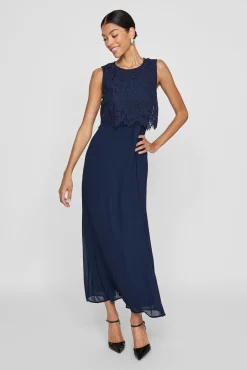 Vila Vestidos-Vestido de festa longo Azul