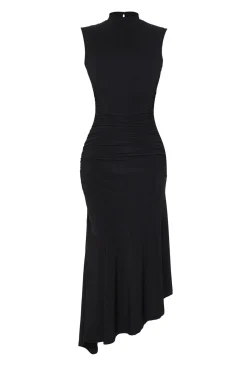Trendyol Vestidos-Vestido de malha preto