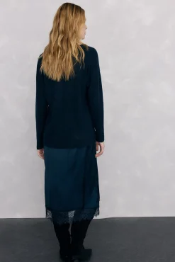 Pedro del Hierro Vestidos-Vestido de malha Azul