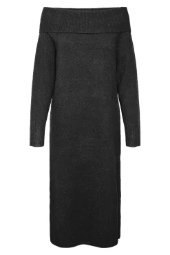 Vero Moda Curve Vestidos-Vestido de malha com ombros caídos e curvas Cinzento