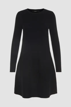 Vero Moda Vestidos-Vestido de malha de gola redonda Preto