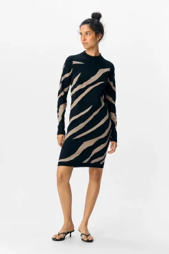 Object Vestidos-Vestido de malha estampado Multicolorido