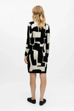 Object Vestidos-Vestido de malha estampado Impress&atilde;o