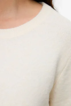 Vero Moda Curve Vestidos-Vestido de malha manga plus size Tostado