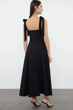 Trendyol Vestidos-Vestido de noite preto