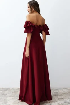 Trendyol Vestidos-Vestido de noite estampado