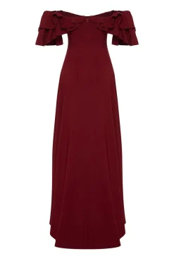 Trendyol Vestidos-Vestido de noite estampado