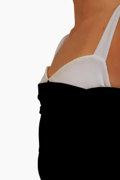 Cuplé Vestidos-Vestido espartilho Preto