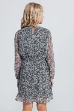 Springfield Kids Vestidos-Vestido estampado animal para meninas castanho