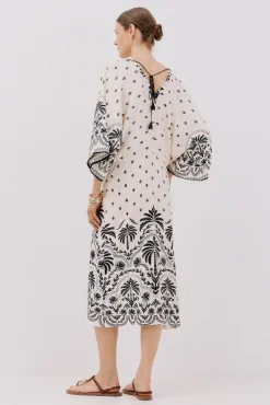 Cortefiel Vestidos-Vestido estampado com franzidos Impressão