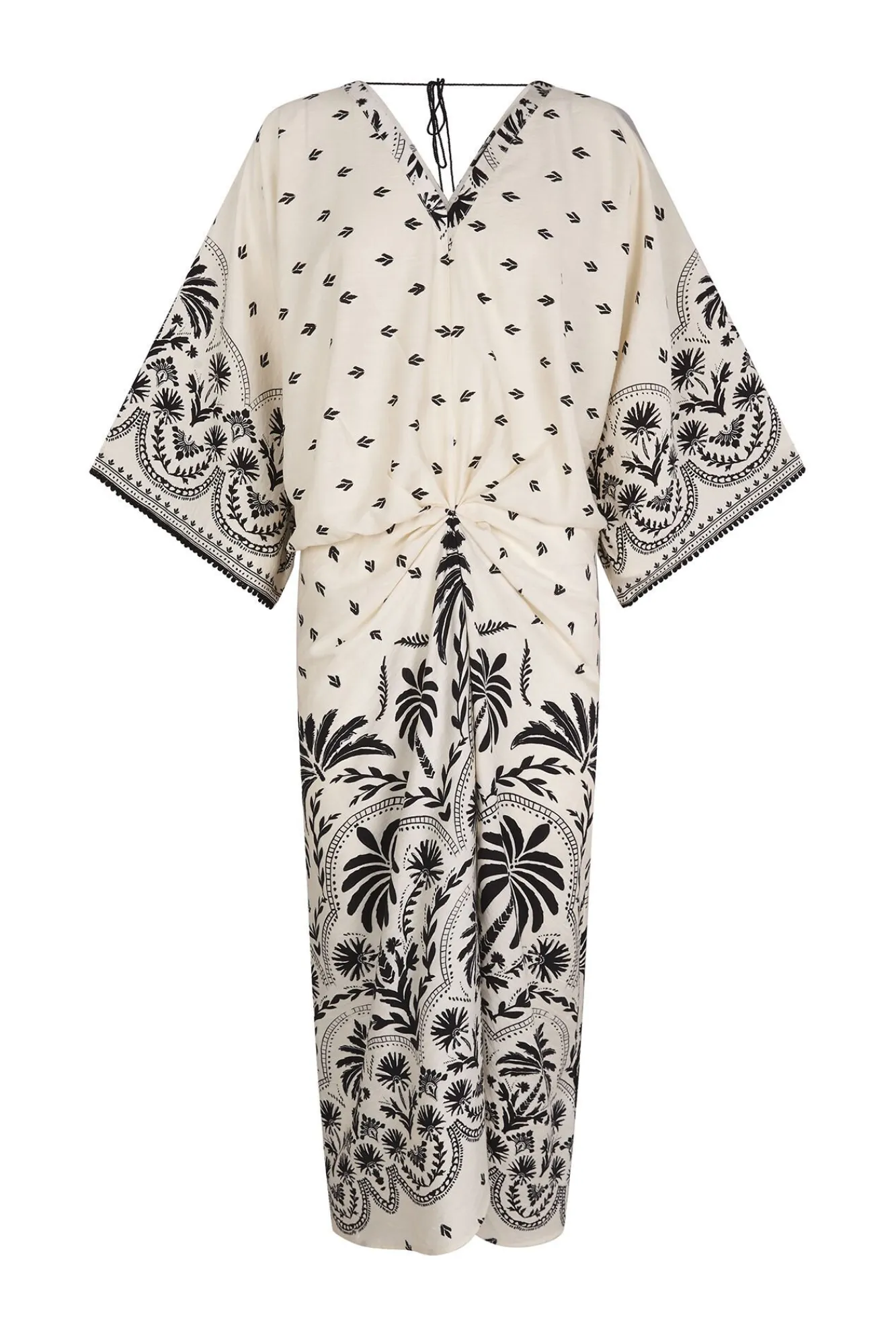 Cortefiel Vestidos-Vestido estampado com franzidos Impressão