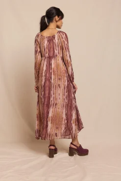 Slowlove Vestidos-Vestido estampado com franzidos Multicolorido