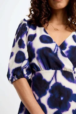 Morgan Vestidos-Vestido estampado flare Multicolorido