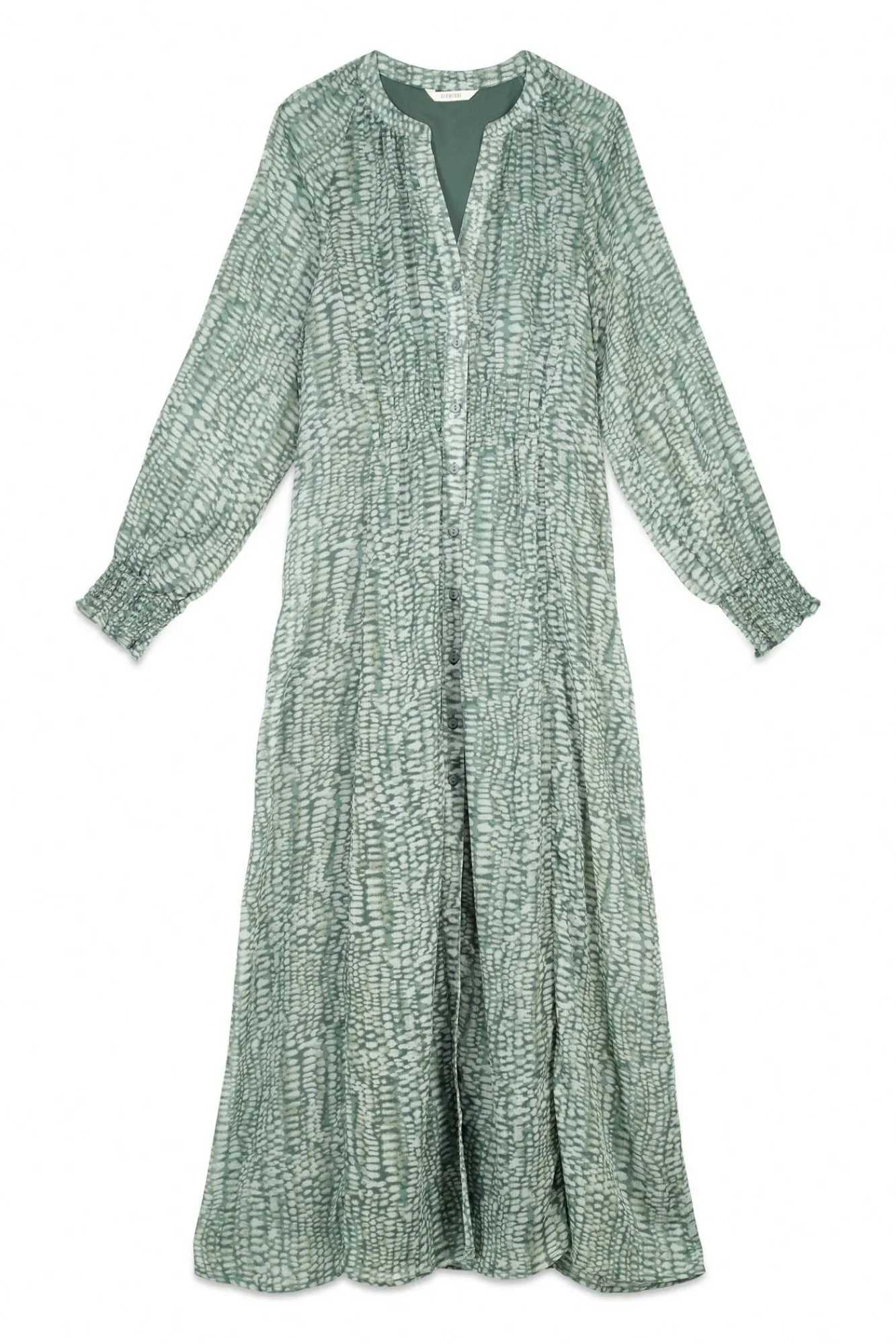 Slowlove Vestidos-Vestido estampado fluído Verde