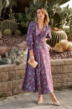 Polín Et Moi Vestidos-Vestido floral Roxo