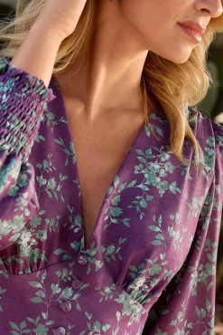 Polín Et Moi Vestidos-Vestido floral Roxo