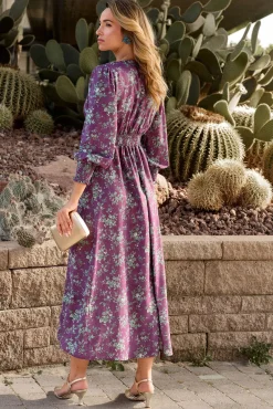 Polín Et Moi Vestidos-Vestido floral Roxo