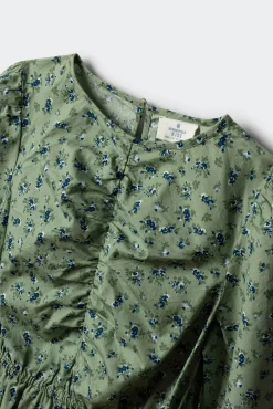 Springfield Kids Vestidos-Vestido flores menina verde