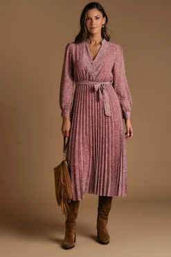 Polín Et Moi Vestidos-Vestido florido lilás Subiu