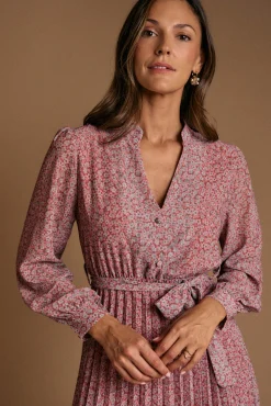 Polín Et Moi Vestidos-Vestido florido lilás Subiu