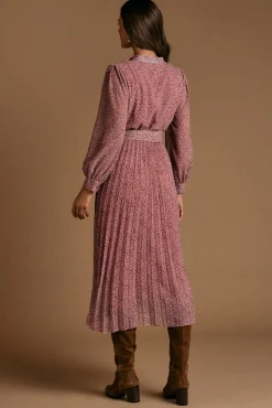 Polín Et Moi Vestidos-Vestido florido lilás Subiu