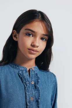 Springfield Kids Vestidos-Vestido jeans para meninas azul