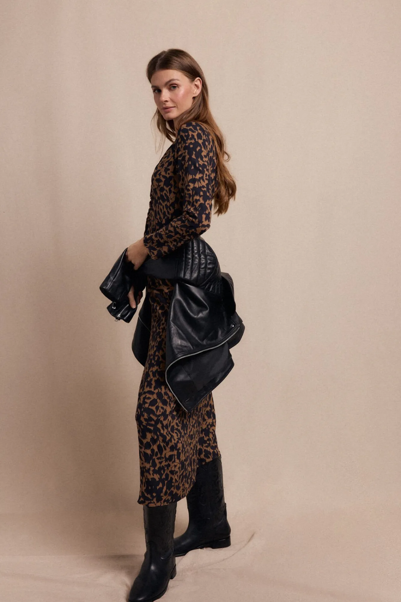 Slowlove Vestidos-Vestido largo estampado Preto